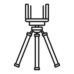 Poster - smartphone tripod icon. outline smartphone tripod vector icon for web design isolated on white backg