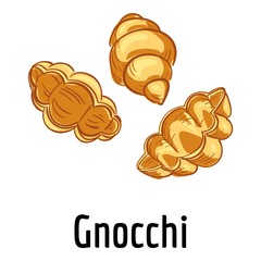 Poster - Gnocchi icon. Cartoon of gnocchi vector icon for web design isolated on white background