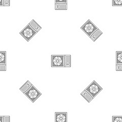 Poster - Outdoor air conditioner fan pattern seamless vector repeat geometric for any web design