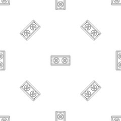 Poster - Outside conditioner fans pattern seamless vector repeat geometric for any web design