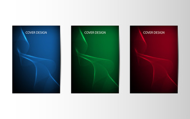 Poster - Abstract vector brochures with geometric background, annual report, design templates, future Poster template design