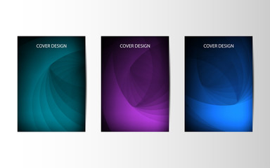 Poster - Abstract vector brochures with geometric background, annual report, design templates, future Poster template design