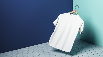 Aufkleber - Levitating white tshirt