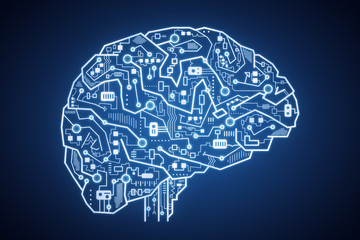 Aufkleber - AI and success concept