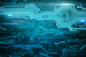 Poster - Blurry circuit wallpaper