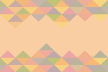 Wall Mural - geometric background of triangles in pastel colors with copy space