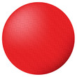 Red Kickball Dodgeball Ball Vector Illustration Icon Symbol Graphic