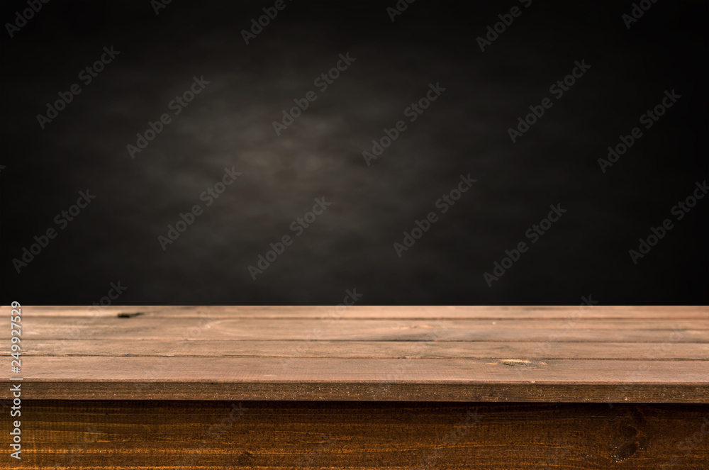 Empty wooden table background - obrazy, fototapety, plakaty 