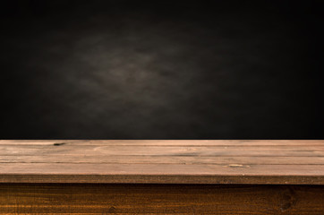 Empty wooden table background