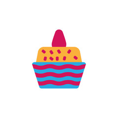 Poster - Easter, cupcake icon. Element of color easter illustration. Premium quality graphic design icon. Signs and symbols collection icon for websites, web design