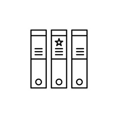 Poster - document, folder, star, archive icon. Element of marketing for mobile concept and web apps icon. Thin line icon for website design and development, app development. Premium icon