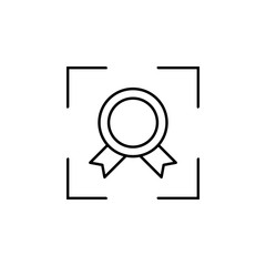 Poster - ribbon, price icon. Element of marketing for mobile concept and web apps icon. Thin line icon for website design and development, app development. Premium icon