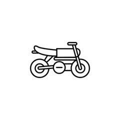 Poster - motorcycle, racing icon. Element of motor sport for mobile concept and web apps icon. Thin line icon for website design and development