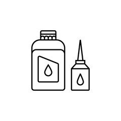 Poster - racing, car, oil icon. Element of motor sport for mobile concept and web apps icon. Thin line icon for website design and development