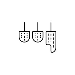 Poster - pedal icon. Element of motor sport for mobile concept and web apps icon. Thin line icon for website design and development