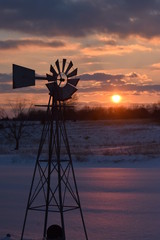 Poster - Farm Sunset