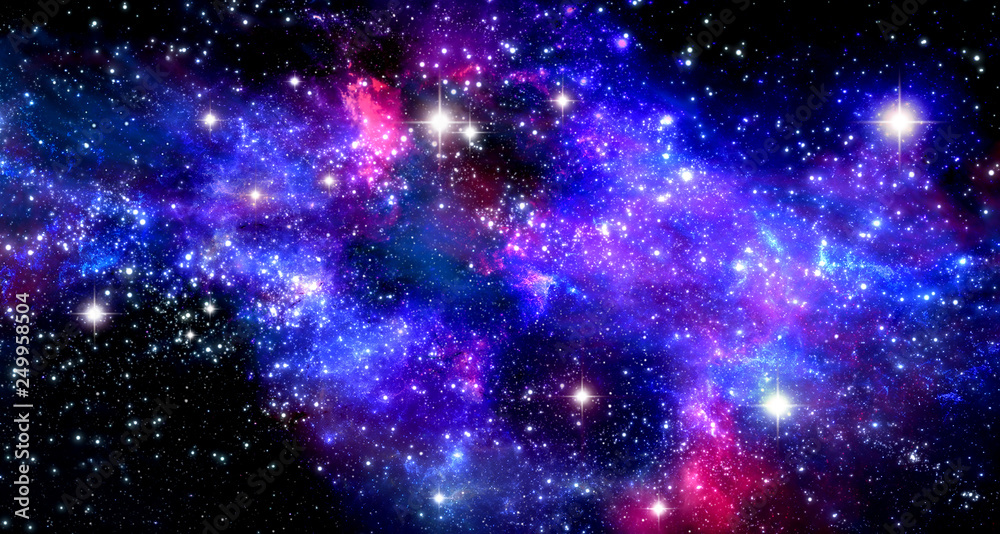 Space nebula - obrazy, fototapety, plakaty 