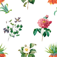 Canvas Print - Floral patterned background