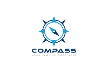 Wall Mural - compass logo and icon vector illustration design template