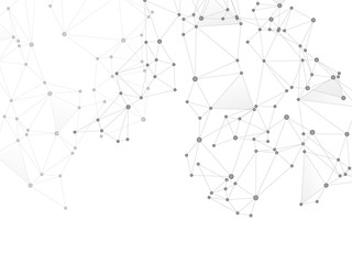 Block chain global network technology concept.