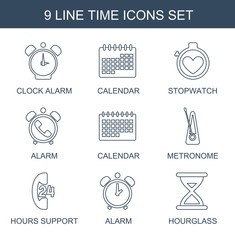 Poster - 9 time icons
