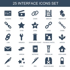 Poster - 25 interface icons