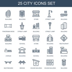 Poster - city icons