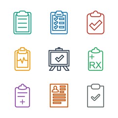 Sticker - 9 clipboard icons