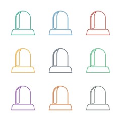 Aufkleber - opened door icon white background