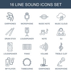 Canvas Print - 16 sound icons