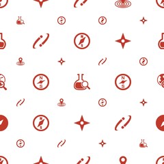 Poster - discovery icons pattern seamless white background