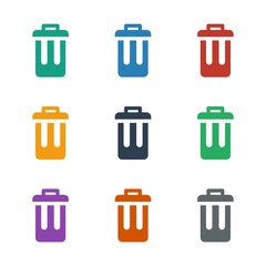 Poster - bin icon white background