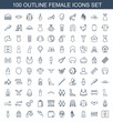 © HN Works - 100 female icons