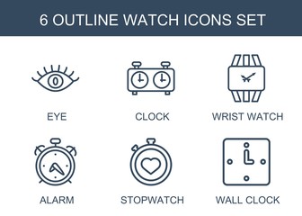 Wall Mural - 6 watch icons