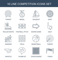 Poster - 16 competition icons