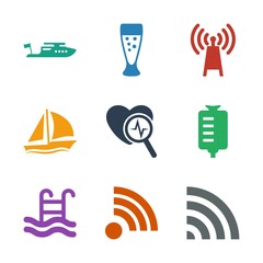 Poster - wave icons