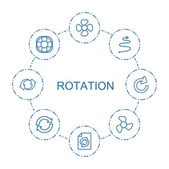 Poster - 8 rotation icons