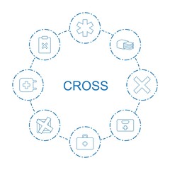 Poster - cross icons
