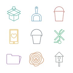 Sticker - 9 empty icons