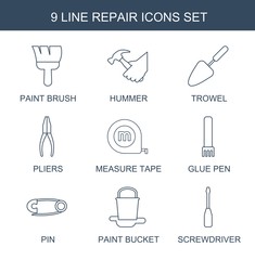 Aufkleber - repair icons