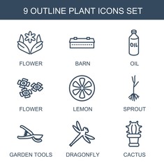Poster - plant icons
