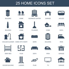 Poster - 25 home icons