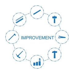 Aufkleber - 8 improvement icons