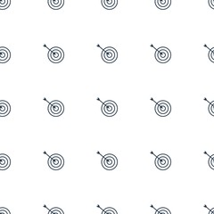 Poster - target icon pattern seamless white background