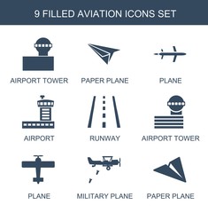 Poster - 9 aviation icons