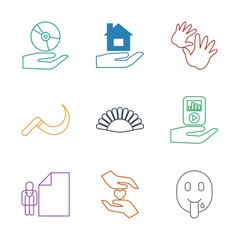 Poster - 9 hand icons