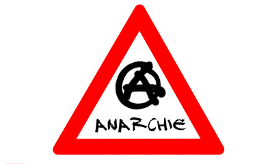 Sticker - Anarchie Warnung