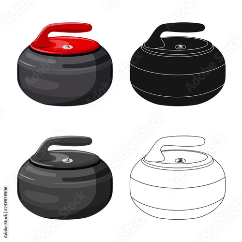 Cuadros en Lienzo Vector illustration of sport and ball sign