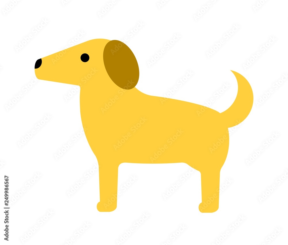 横向きの犬 の Stock イラスト | Adobe Stock