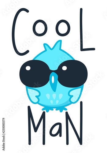 Owl Sun Glasses Cool Cartoon Vector Cute Set Bird Design